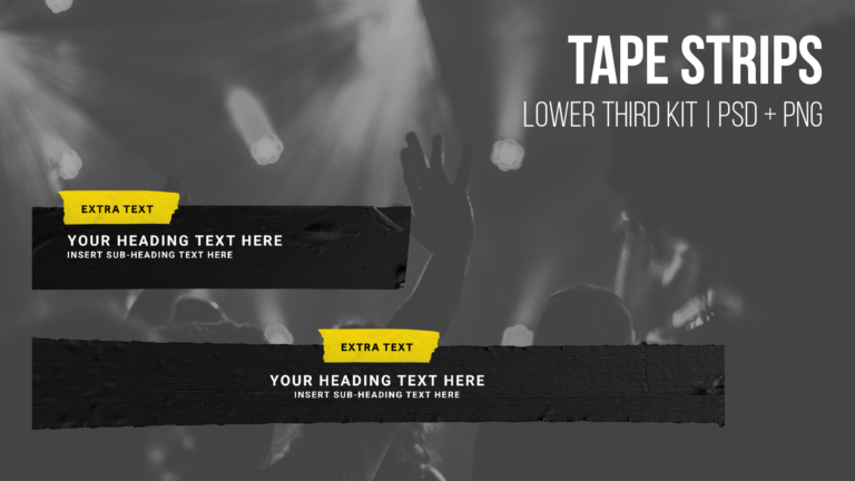 Tape Strips - Lower Thirds Mega Bundle