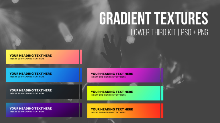 Gradient Textures - Lower Thirds Mega Bundle