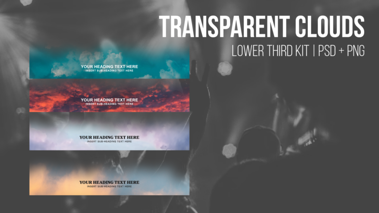 Transparent Clouds - Lower Thirds Mega Bundle