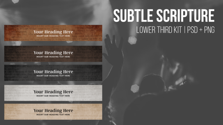 Subtle Scripture - Lower Thirds Mega Bundle