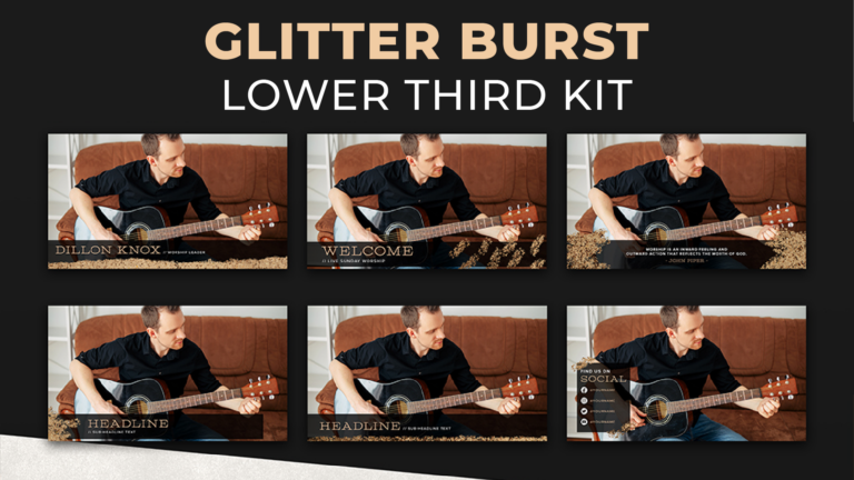 Glitter Customizable Livestream Kit