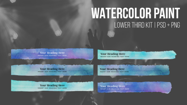 Watercolor Paint - Lower Thirds Mega Bundle