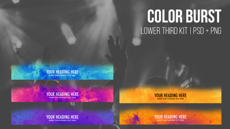 Color Burst - Lower Thirds Mega Bundle