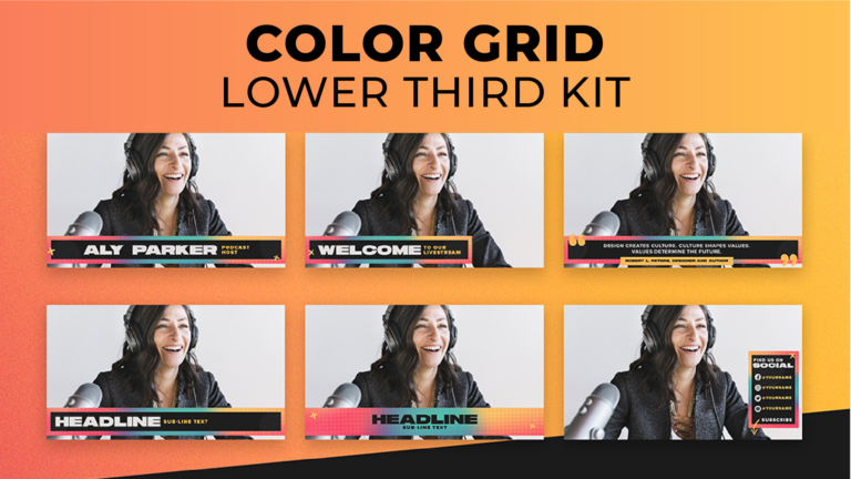 Color Grid Customizable Livestream Kit