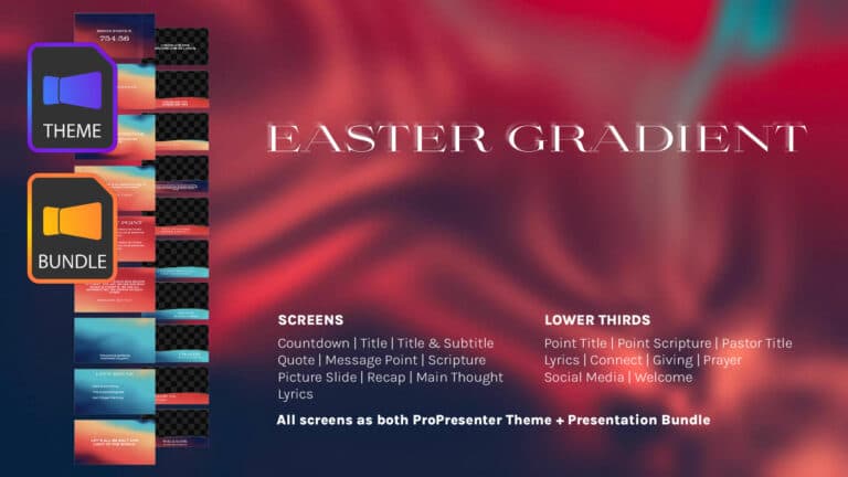 Easter Gradient ProPresenter Pack
