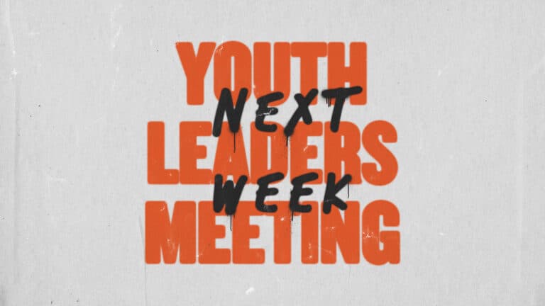 6115 Youth Leaders Meeting Next Week