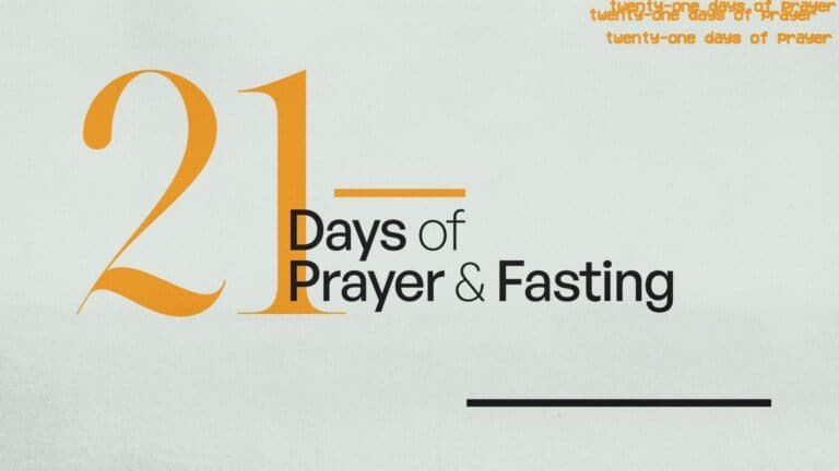 6842 21 Days Of Prayer Fasting