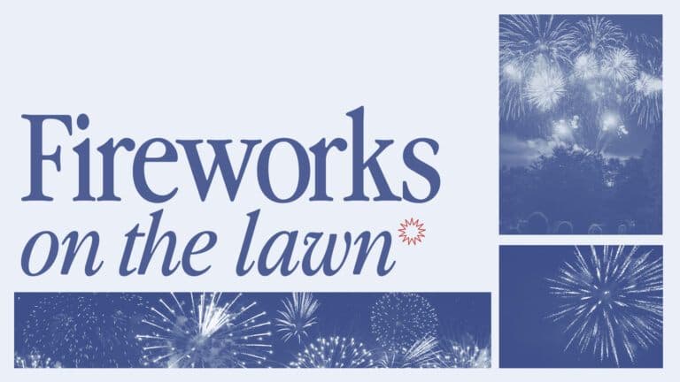 7191 Fireworks On The Lawn