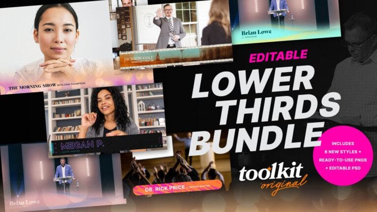 Editable Lower Thirds Bundle
