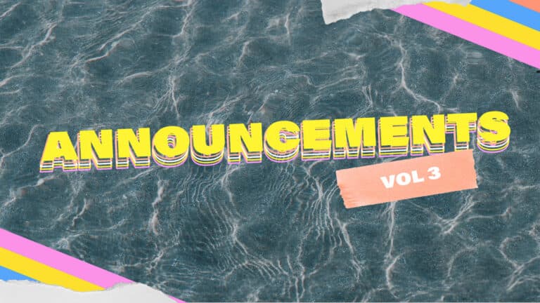 Announcements Vol 3