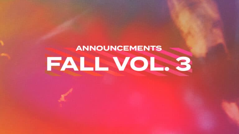 Announcements: Fall Vol 3