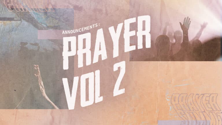 Announcements: Prayer & Fasting Vol 2
